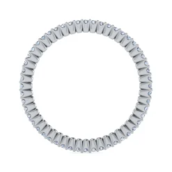 Discount Gabriel & Co. Andalucia - 14K White Gold Prong Set Diamond Eternity Band - 0.25 ct