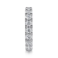 Clearance Gabriel & Co. Andalucia - 14K White Gold Prong Set Diamond Eternity Band - 2 ct