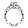 Clearance Gabriel & Co. Andray - 14K White Gold Pear Shape Five Stone Diamond Engagement Ring