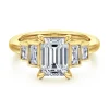 New Gabriel & Co. Andre - 14K Yellow Gold Emerald Cut Diamond Engagement Ring