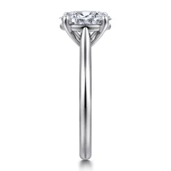 Sale Gabriel & Co. Anne - 14K White Gold Oval Solitaire Diamond Engagement Ring