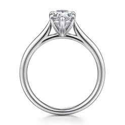 Gabriel & Co. Anne - 14K White Gold Pear Shape Solitaire Diamond Engagement Ring