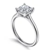 Gabriel & Co. Anne - 14K White Gold Princess Cut Solitaire Diamond Engagement Ring