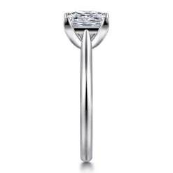 Gabriel & Co. Anne - 14K White Gold Princess Cut Solitaire Diamond Engagement Ring