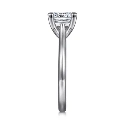 Outlet Gabriel & Co. Anne - 14K White Gold Princess Cut Solitaire Diamond Engagement Ring