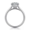 Outlet Gabriel & Co. Anne - 14K White Gold Round Solitaire Diamond Engagement Ring