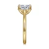 Gabriel & Co. Anne - 14K Yellow Gold Oval Solitaire Diamond Engagement Ring