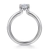 Gabriel & Co. Annie - 14K White Gold Split Shank Oval Diamond Engagement Ring
