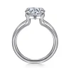 Outlet Gabriel & Co. Annie - 14K White Gold Split Shank Round Diamond Engagement Ring