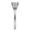 Sale Gabriel & Co. Antonia - 14K White Gold Cushion Cut Three Stone Diamond Engagement Ring