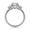 Gabriel & Co. Antonia - 14K White Gold Round Three Stone Diamond Engagement Ring