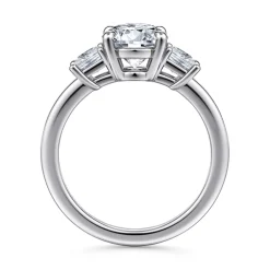 Gabriel & Co. Antonia - 14K White Gold Round Three Stone Diamond Engagement Ring