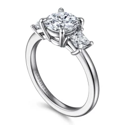 Gabriel & Co. Antonia - 14K White Gold Round Three Stone Diamond Engagement Ring