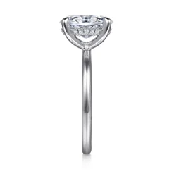 Online Gabriel & Co. Anuk - 14K White Gold Oval Diamond Engagement Ring