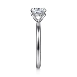 Discount Gabriel & Co. Anuk - 14K White Gold Oval Diamond Engagement Ring