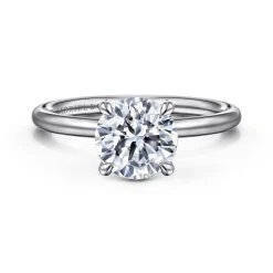 Gabriel & Co. Anuk - 14K White Gold Round Diamond Engagement Ring
