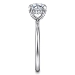 Gabriel & Co. Anuk - 14K White Gold Round Diamond Engagement Ring