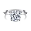 Outlet Gabriel & Co. Anuk - 14K White Gold Round Diamond Engagement Ring
