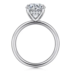 Outlet Gabriel & Co. Anuk - 14K White Gold Round Diamond Engagement Ring