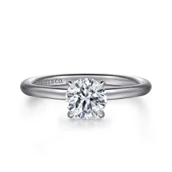 Gabriel & Co. Anuk - 14K White Gold Round Diamond Engagement Ring