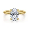 Discount Gabriel & Co. Anuk - 14K Yellow Gold Oval Solitaire Diamond Engagement Ring