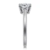 Best Gabriel & Co. Anushka - 14K White Gold Cushion Cut Solitaire Diamond Engagement Ring