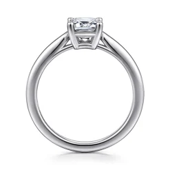 Outlet Gabriel & Co. Anushka - 14K White Gold Emerald Cut Solitaire Diamond Engagement Ring