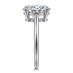 Online Gabriel & Co. Anushka - 14K White Gold Oval Solitaire Diamond Engagement Ring