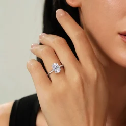 Online Gabriel & Co. Anushka - 14K White Gold Oval Solitaire Diamond Engagement Ring