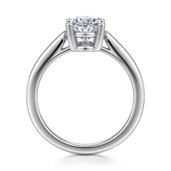 Hot Gabriel & Co. Anushka - 14K White Gold Oval Solitaire Diamond Engagement Ring