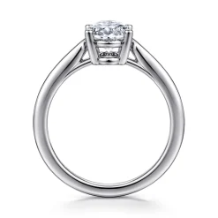 Discount Gabriel & Co. Anushka - 14K White Gold Oval Solitaire Diamond Engagement Ring