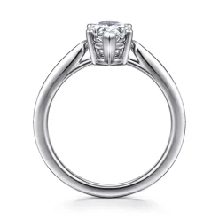 Gabriel & Co. Anushka - 14K White Gold Pear Shape Solitaire Diamond Engagement Ring