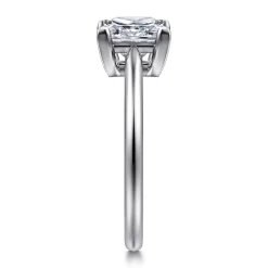Hot Gabriel & Co. Anushka - 14K White Gold Princess Cut Solitaire Diamond Engagement Ring