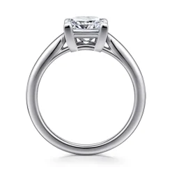Hot Gabriel & Co. Anushka - 14K White Gold Princess Cut Solitaire Diamond Engagement Ring