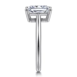 New Gabriel & Co. Anushka - 14K White Gold Radiant Cut Solitaire Diamond Engagement Ring
