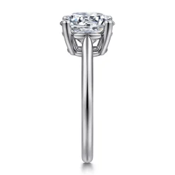 Discount Gabriel & Co. Anushka - 14K White Gold Round Solitaire Diamond Engagement Ring