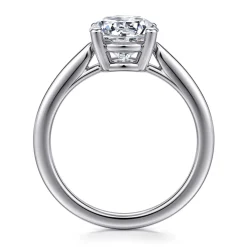Best Gabriel & Co. Anushka - 14K White Gold Round Solitaire Diamond Engagement Ring