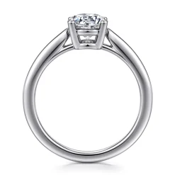 New Gabriel & Co. Anushka - 14K White Gold Round Solitaire Diamond Engagement Ring