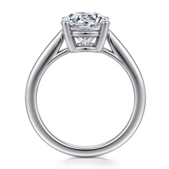 Best Gabriel & Co. Anushka - 14K White Gold Round Solitaire Diamond Engagement Ring