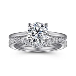 Online Gabriel & Co. Anushka - 14K White Gold Round Solitaire Diamond Engagement Ring