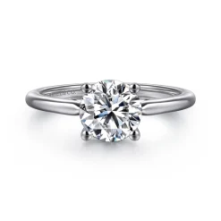 Online Gabriel & Co. Anushka - 14K White Gold Round Solitaire Diamond Engagement Ring