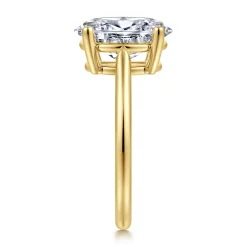 Sale Gabriel & Co. Anushka - 14K Yellow Gold Oval Solitaire Diamond Engagement Ring