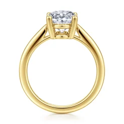 Sale Gabriel & Co. Anushka - 14K Yellow Gold Oval Solitaire Diamond Engagement Ring