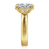 Clearance Gabriel & Co. Argentina - 14K Yellow Gold Oval Diamond Engagement Ring