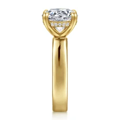 Clearance Gabriel & Co. Argentina - 14K Yellow Gold Round Diamond Engagement Ring