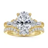 Outlet Gabriel & Co. Arianna - 14K Yellow Gold Oval Five Stone Diamond Engagement Ring