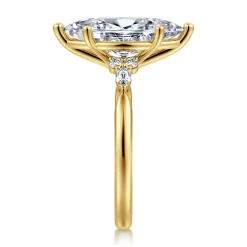 Outlet Gabriel & Co. Arletta - 14K Yellow Gold 6 Prong Marquise Shape Diamond Engagement Ring