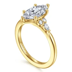 Online Gabriel & Co. Arletta - 14K Yellow Gold 6 Prong Marquise Shape Diamond Engagement Ring