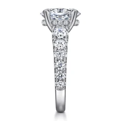 New Gabriel & Co. Artemis - 14K White Gold Diamond Engagement Ring