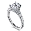 Gabriel & Co. Artemis - 14K White Gold Oval Diamond Engagement Ring